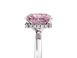 White gold Fancy Pink Radiant  Solitaire Engagement Ring with Cathedral Band and Four-Prong Setting_22
