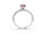 White gold Fancy Pink Radiant  Solitaire Marquise Side Stone Prong Setting Ring_47
