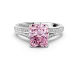 White gold Fancy Pink Radiant  Solitaire Pave Split Shank Engagement Ring with Six-Prong Setting_36