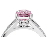 White gold Fancy Pink Radiant  Solitaire Pave Split Shank Engagement Ring with Six-Prong Setting_41