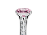 White gold Fancy Pink Radiant  Solitaire Pave Split Shank Engagement Ring with Six-Prong Setting_42
