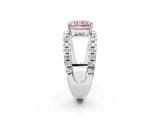 White gold Fancy Pink Radiant  Solitaire Split Shank Pave Diamond Ring_51