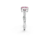 White gold Fancy Pink Radiant  Solitaire Twisted Pave Diamond Ring with Four-Prong Setting_22