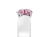 White gold Fancy Pink Round Cut Cut Diamond Channel Set Solitaire Ring with Four-Prong Setting_89