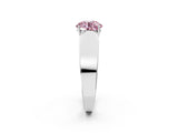 White gold Fancy Pink Round Cut Diamond Channel Set Solitaire Ring with Four-Prong Setting_52
