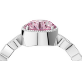 White gold Fancy Pink Round  Cut Diamond Milgrain Marquise Band with Prong Setting_7