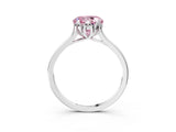 White gold Fancy Pink Round Cut Diamond Solitaire Ring with Flower Prong Setting and Classic Band_55