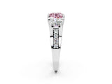 White gold Fancy Pink Round Cut Diamond Three-Stone Ring with Channel Set Band and Four-Prong Setting_43