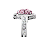 White gold Fancy Pink Round  Cut Halo Pave Split Shank Prong Setting Ring_36
