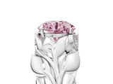 White gold Fancy Pink Round Cut Solitaire Leaf-Inspired Engagement Ring with Prong Setting_27