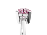 White gold Fancy Pink Round  Cut Solitaire Ring with Four-Prong Setting and Classic Band_5