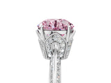 White gold Fancy Pink Round Cut Solitaire Split Shank Pave Diamond Engagement Ring with Four-Prong Setting_23