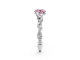 White gold Fancy Pink Round Cut Solitaire Twisted Pave Band with Four-Prong Setting_17