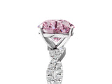 White gold Fancy Pink Round Cut Solitaire Twisted Pave Band with Four-Prong Setting_20