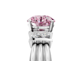 White gold Fancy Pink Round  Cut Three-Stone Channel Set Ring with Bar Prongs_34
