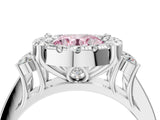 White gold Fancy Pink Round  Halo Diamond Engagement Ring with Split Shank and Four-Prong Setting_39