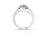 White gold Fancy Pink Round  Halo Diamond Pavé Solitaire Ring_66