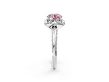 White gold Fancy Pink Round  Halo Split Shank Pave Diamond Ring with Petal Prong Setting_35
