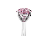 White gold Fancy Pink Round  Solitaire Diamond Engagement Ring with Four-Prong Setting on a Classic Band_8