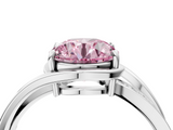 White gold Fancy Pink Round  Solitaire Diamond Ring with Split Shank and Prong Setting_21