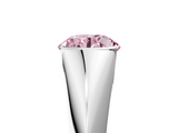 White gold Fancy Pink Round  Solitaire Tension Set Diamond Ring_5