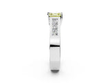 White gold Fancy Yellow Asscher Cut Cut Channel Set Solitaire Ring with Four-Prong Setting_38