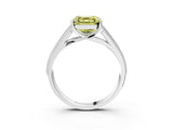 White gold Fancy Yellow Asscher Cut Cut Pave Split Shank Engagement Ring with Four-Prong Setting_15