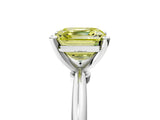 White gold Fancy Yellow Asscher Cut Diamond Solitaire Ring with Six-Prong Setting and Classic Band_40