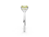 White gold Fancy Yellow Asscher Cut Solitaire Diamond Ring with Six-Prong Setting and Classic Band_51