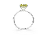 White gold Fancy Yellow Asscher  Cut Solitaire Engagement Ring with Thin Band and Four-Prong Setting_26