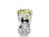 White gold Fancy Yellow Asscher Cut Solitaire Milgrain Leaf Band with Prong Setting_17
