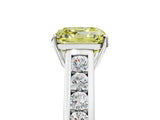 White gold Fancy Yellow Asscher  Solitaire Channel-Set Diamond Engagement Ring with Four-Prong Setting_37