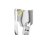 White gold Fancy Yellow Cushion Cut Solitaire Tension-Set Diamond Split Shank Ring_5