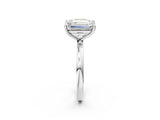 White gold Fancy Yellow Cushion  and Emerald Cut Toi Moi Ring with Prong Setting_48