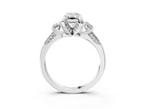 White gold Fancy Yellow Emerald Cut Brilliant Three-Stone Diamond Ring with Pavé Band and Four-Prong Setting_18