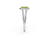 White gold Fancy Yellow Emerald Cut Diamond Halo Split Shank Engagement Ring_53