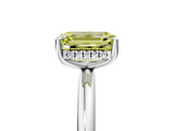 White gold Fancy Yellow Emerald  Cut Solitaire Engagement Ring with Four-Prong Setting and Classic Band_25