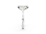 White gold Fancy Yellow Emerald  Diamond Cluster Halo Solitaire with Four-Prong Setting_108
