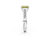 White gold Fancy Yellow Emerald  Solitaire Channel-Set Diamond Engagement Ring with Four-Prong Setting_34