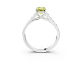 White gold Fancy Yellow Emerald  Solitaire Channel-Set Diamond Engagement Ring with Four-Prong Setting_35
