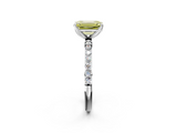 White gold Fancy Yellow Emerald  Solitaire Pavé Diamond Engagement Ring with Four-Prong Setting_41