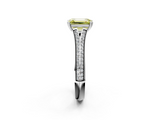 White gold Fancy Yellow Emerald  Solitaire Pave Split Shank Engagement Ring with Six-Prong Setting_39