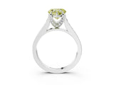 White gold Fancy Yellow Heart  Brilliant Cut Diamond Engagement Ring with Pavé Band and Four-Prong Setting_52