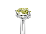 White gold Fancy Yellow Heart  Brilliant Solitaire Engagement Ring with Six-Prong Setting and Classic Band_25