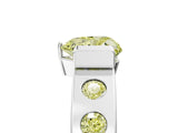 White gold Fancy Yellow Heart Cut Brilliant Channel-Set Diamond Ring with Bezel Prong Setting_17