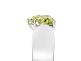 White gold Fancy Yellow Heart Cut Cut Diamond Channel Set Solitaire Ring with Four-Prong Setting_149