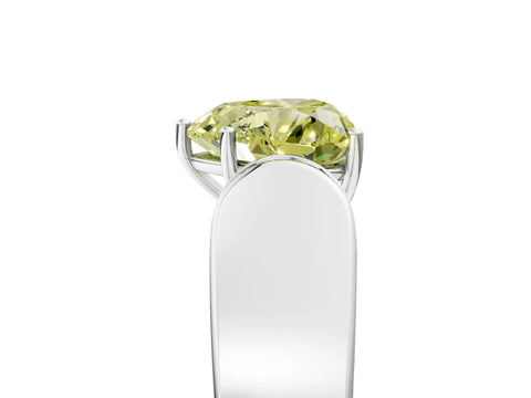 White gold Fancy Yellow Heart Cut Cut Diamond Channel Set Solitaire Ring with Four-Prong Setting_41