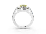 White gold Fancy Yellow Heart Cut Cut Halo Split Shank Prong Set Ring_3