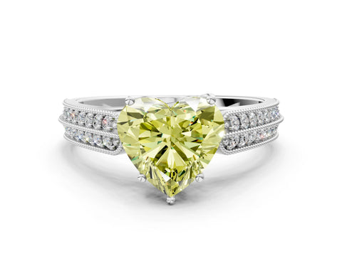 White gold Fancy Yellow Heart Cut Cut Pave Split Shank Engagement Ring with Four-Prong Setting_12
