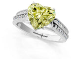 White gold Fancy Yellow Heart Cut Cut Pave Split Shank Engagement Ring with Four-Prong Setting_13